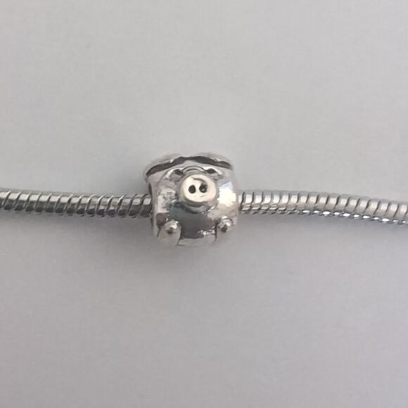 Silver Pig Charm for Pandora Style Bracelet - Picture 1 of 5